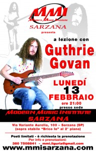 Locandina - A lezione con Guthrie Govan